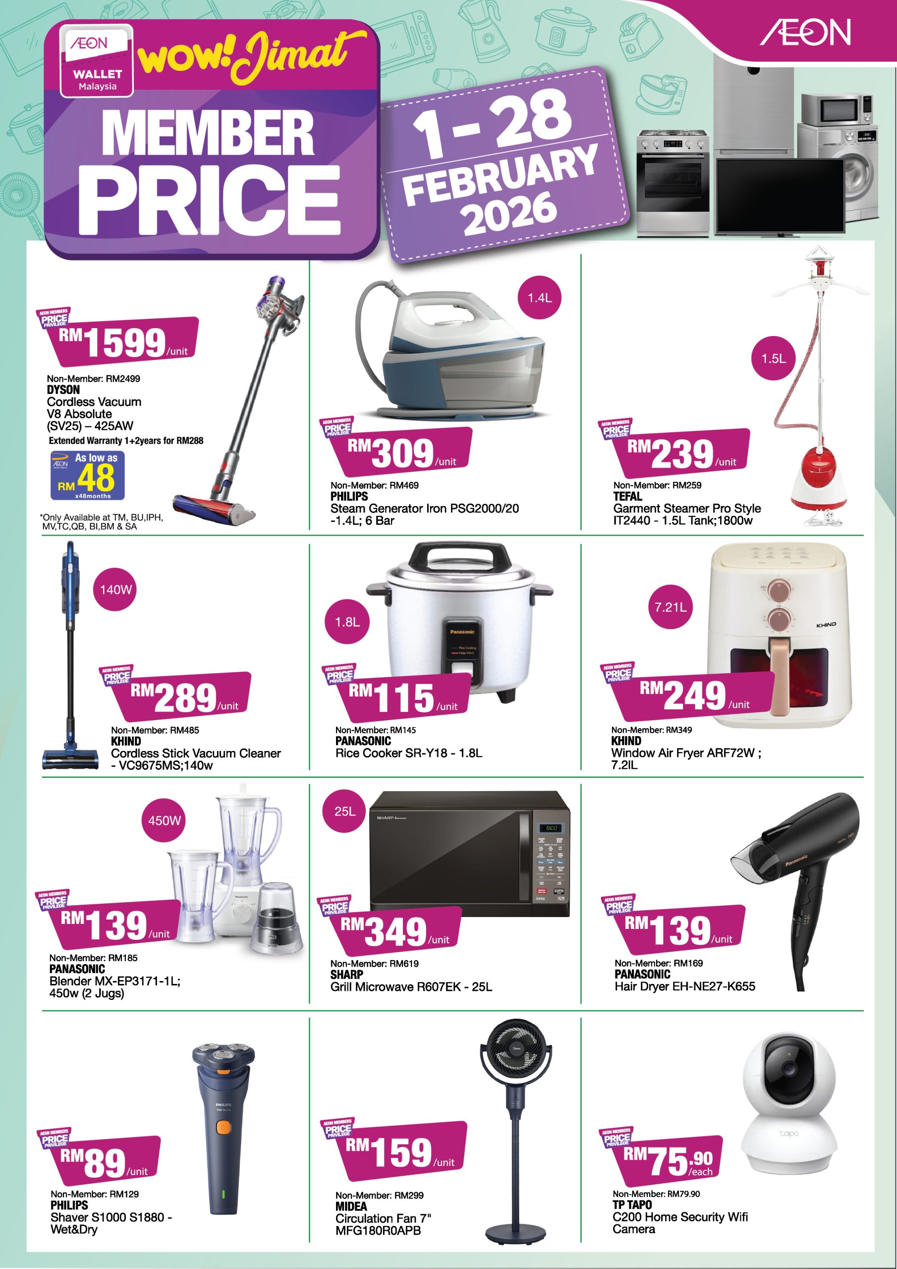AEON Member Price Promo Electronic Appliances - AEON CO. (M) BHD.